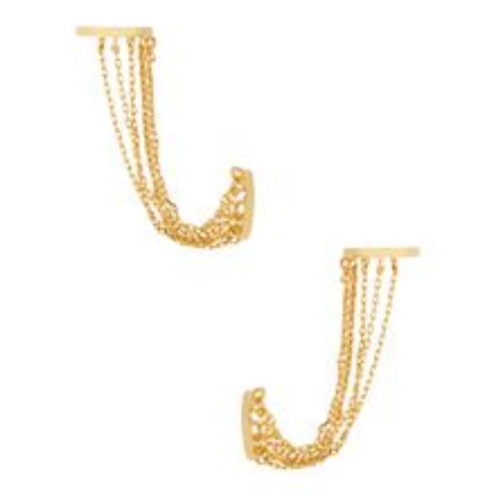 NWT nOir Jewelry Wonderfall Ear Cuff Earrings